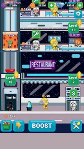 Idle Space Restaurant Tycoon
