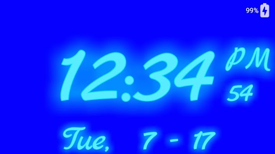 Large Digital Clock Display Screenshot