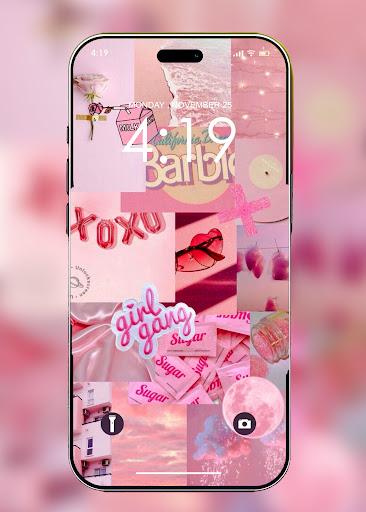 Android application Cute Girly Wallpaper HD screenshort