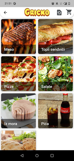 Android application Gricko screenshort