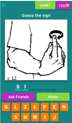 Guess the ASL Sign - Screenshot 1