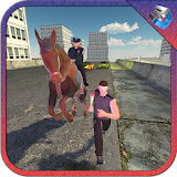 City Police Horse Officer Duty icon