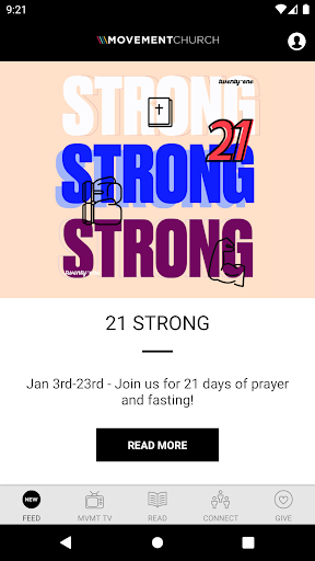 Android application The Movement Church OC screenshort