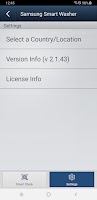 screenshot of SAMSUNG Smart Washer/Dryer