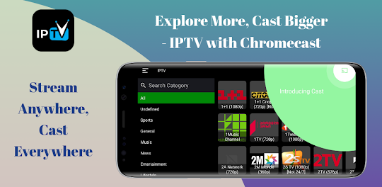IPTV Player: Chromecast