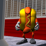 Hot Dog Neighbor. Hello Sausage 3D icon