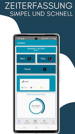 Android application CollTime screenshort
