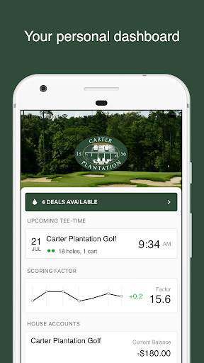 Android application Carter Plantation GC screenshort