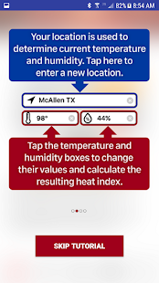 OSHA NIOSH Heat Safety Tool Screenshot