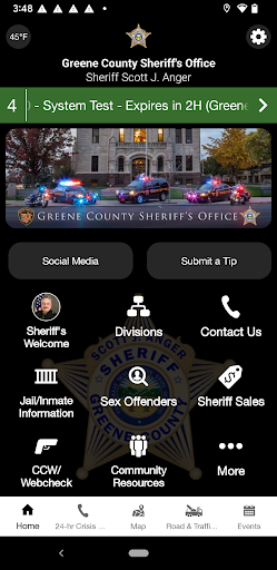 Android application Greene County Ohio Sheriff screenshort