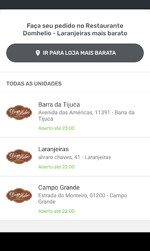 Android application Restaurante Domhelio screenshort