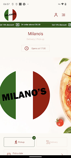 Android application Milano's screenshort