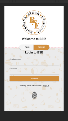 Android application Botswana Stock Exchange screenshort