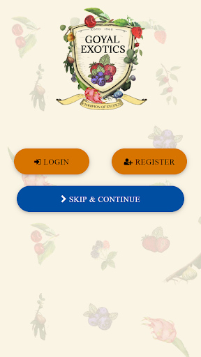 Android application Goyal Exotics screenshort