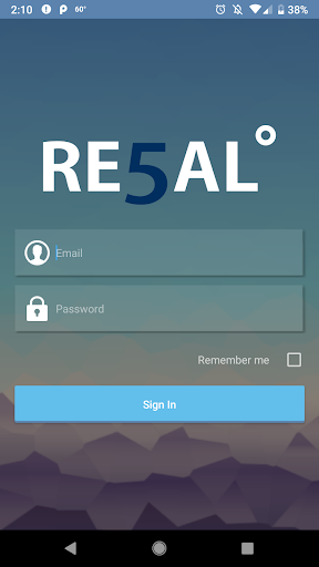 Android application Re5al Cloud screenshort