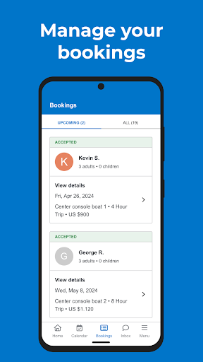 Screenshot of BoatBooker for Owners