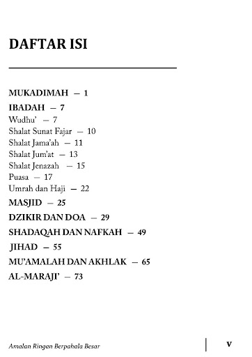 Amalan Ringan Berpahala Besar Screen 2