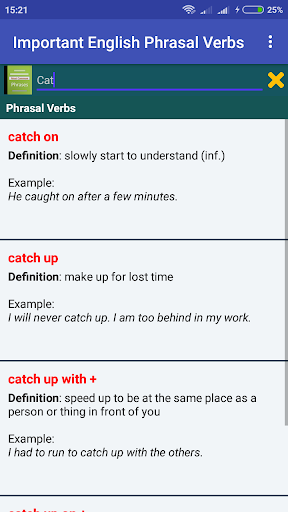Wow! English Phrasal Verbs Screen 3
