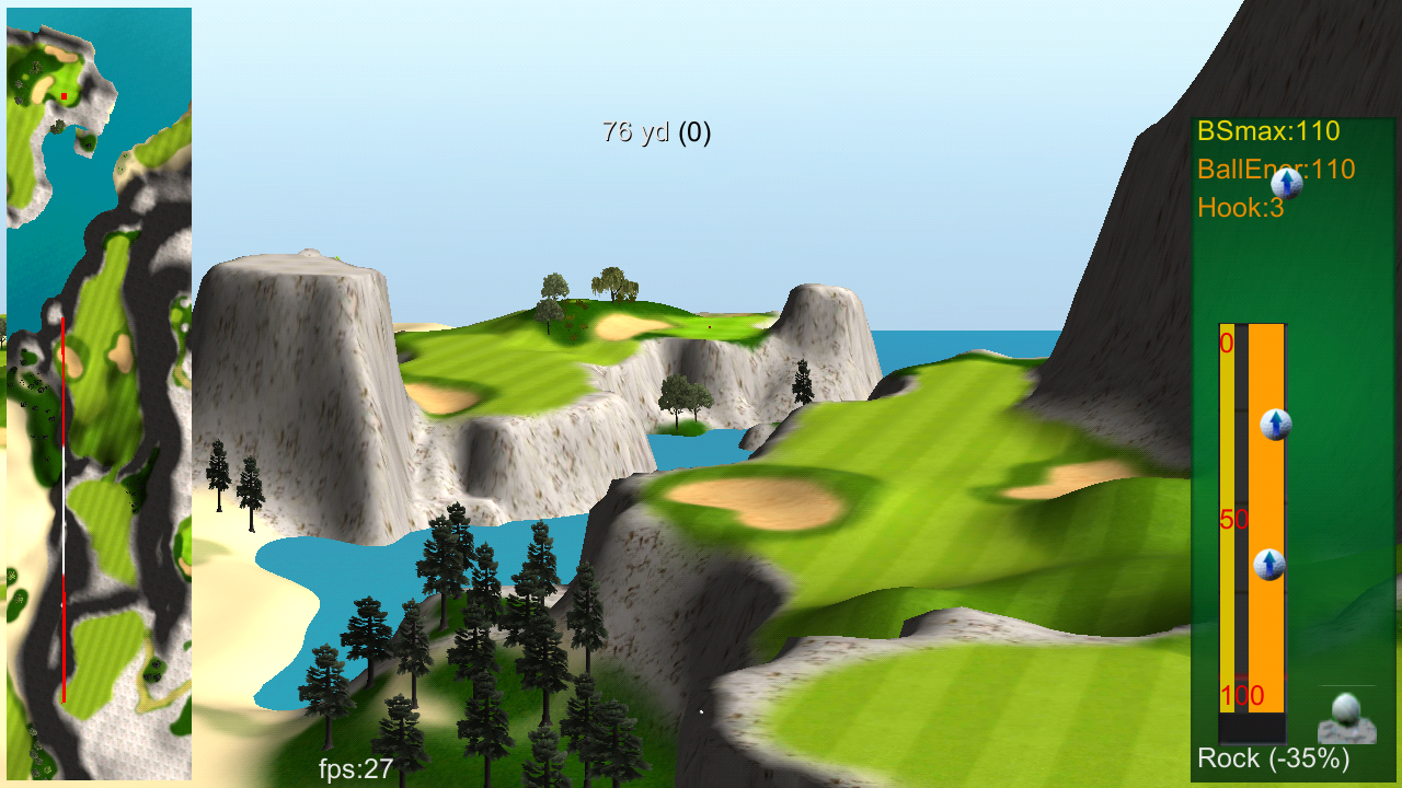 Android application IRON 7 THREE Golf Game FULL screenshort