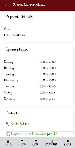 Chilli Hut Screen 3