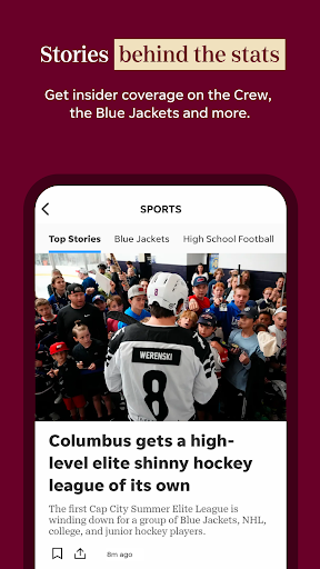 Screenshot of Columbus Dispatch: Local News