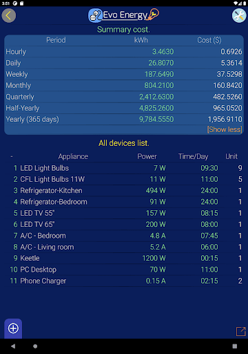 EvoEnergy - Calculator Premium screenshot 10