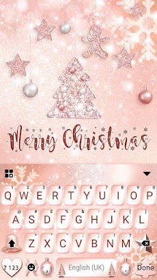 クールな Pink Christmas のテーマキーボードのおすすめ画像5