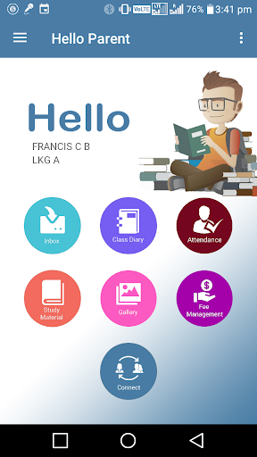 Android application HELLO PARENT screenshort