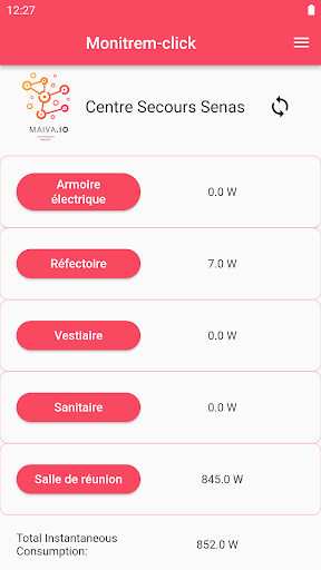 Android application monitrem-click screenshort