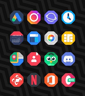 Ottagono - Screenshot del pacchetto di icone