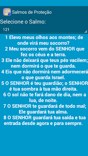 Android application Salmos de Proteção screenshort