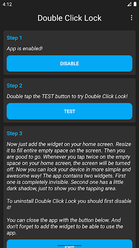 Double Click Lock - Double Tap Capture d'Écran de l'Application Android 4