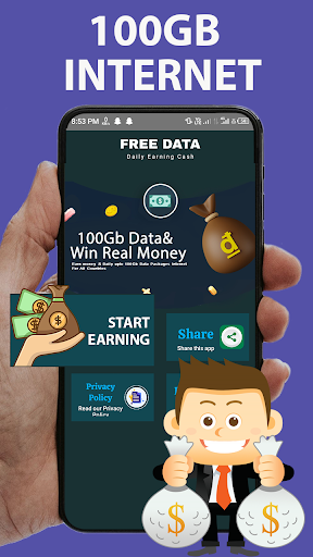 Android application Daily 30 GB Internet Data App screenshort
