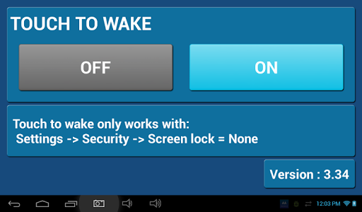 Android application AA Config v1 screenshort