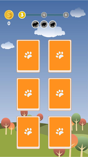 Android application The Pets Pair Up Memory Game screenshort