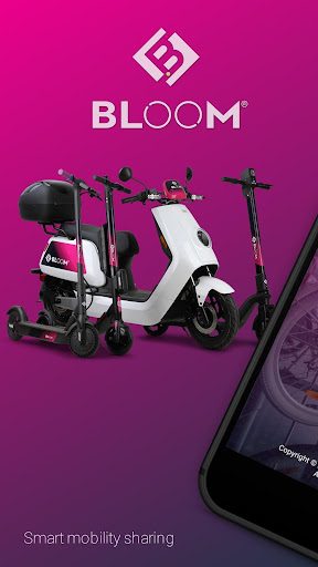 Android application BLOOM Bike and Scooter Sharing screenshort