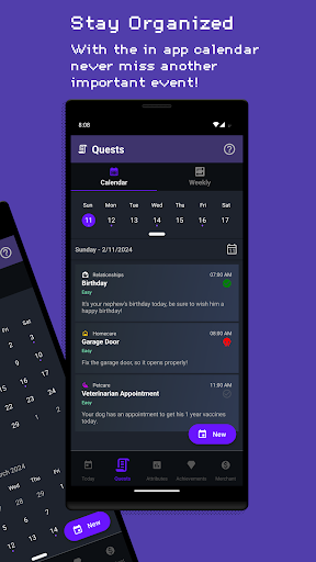 Daily Saga: Gamified Schedule Screen 2