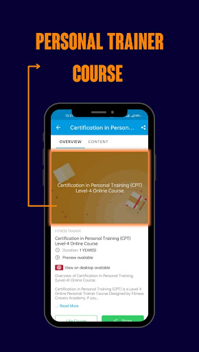Android application Fitness Cravers screenshort