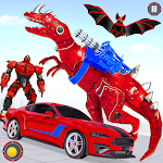 Cover Image of Download Dino Transform Robot Car Game 40 APK