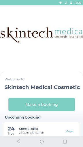 Android application Skintech Medical Cosmetic screenshort
