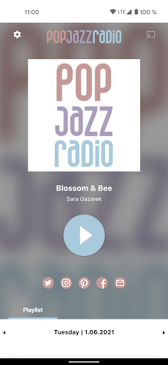 Android application pop jazz radio screenshort