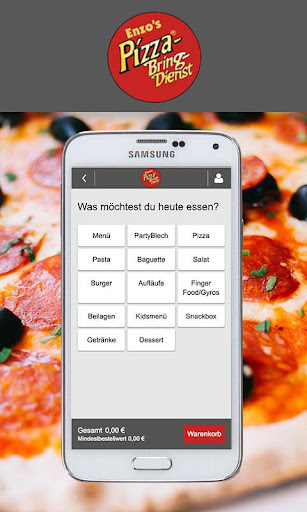 Enzos Pizzabringdienst Screen 2