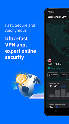 Bitdefender VPN: Fast & Secure screenshot 1