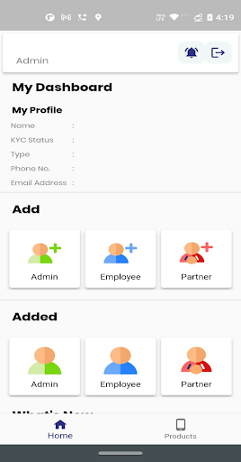 Android application ZOBIZ screenshort