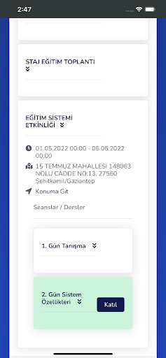 Gaziantep Barosu Eğitim Takip Screen 3