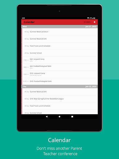 Android application Gainesville ISD screenshort