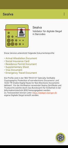 Android application Sealva - VDS Validator screenshort