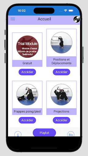 Aperçu de l'application
