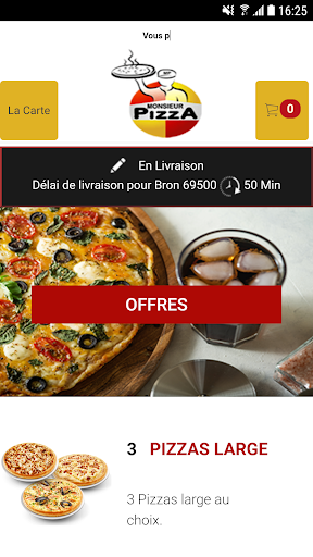 Monsieur Pizza Screen 3