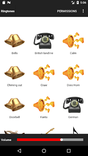 Android application Ringtones screenshort
